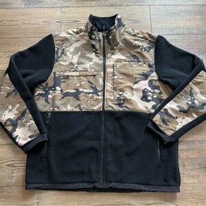 The North Face Men's Black and Tan Camouflage Performance Jacket